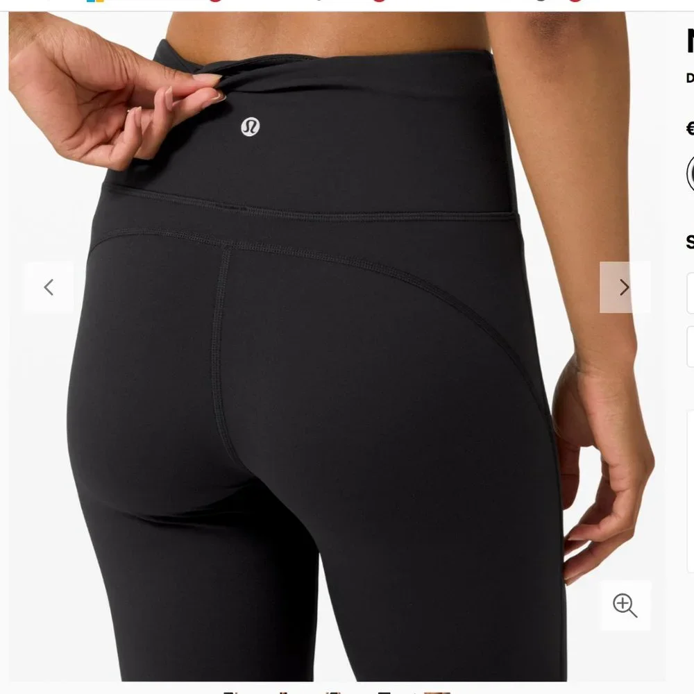 NWT LULULEMON Groove Pant Flare High Waist LEGGING Solid Black NULU Align 8 - Picture 4 of 15